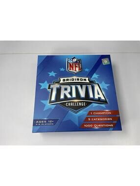MASTERPIECES NFL Gridiron Trivia Challenge Board Game Ages 12+ (SEALED)